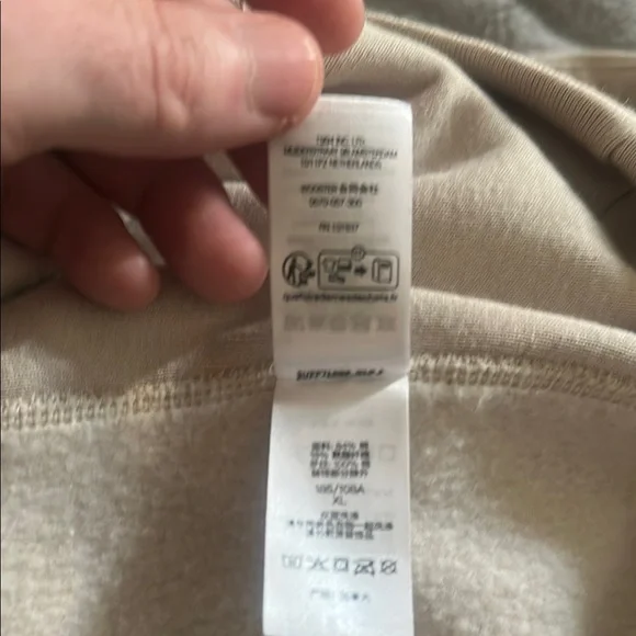 Supreme Beige Hoodie with Red Logo - Picture 8 of 11